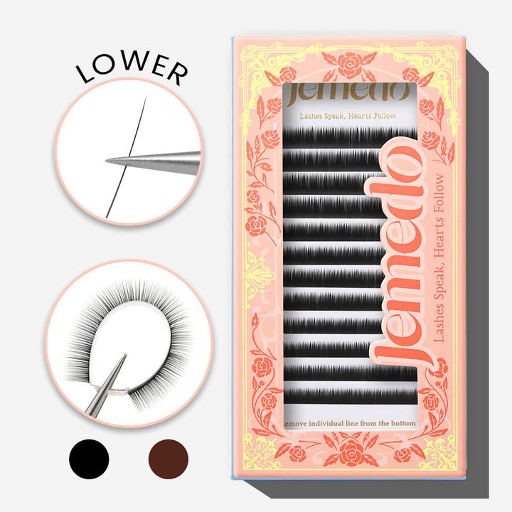 JEMEDO Lower Lashes | 5-7mm, J/B/C Curl - jemedo.com