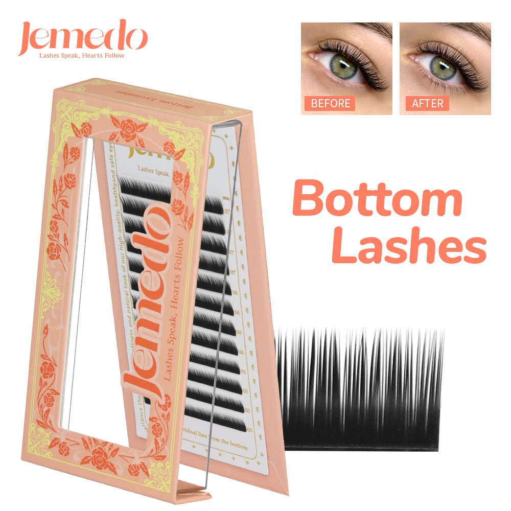 JEMEDO Lower Lashes | 5-7mm, J/B/C Curl - jemedo.com