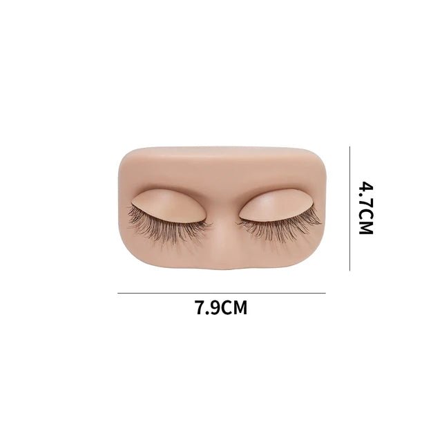 JEMEDO Mini Lash Practice Head | Removable Replacement Eyelids - jemedo.com