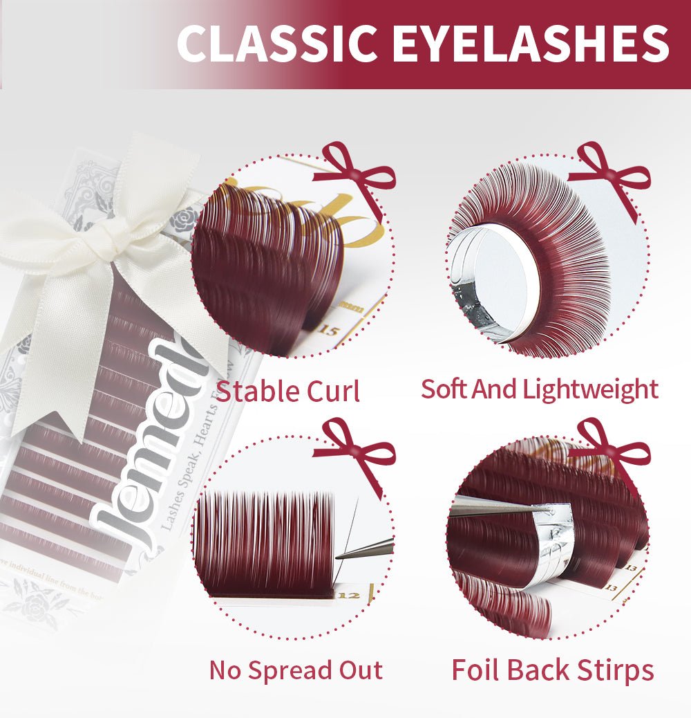 JEMEDO Morandi Color Lashes | 0.07mm, C/D Curl - jemedo.com
