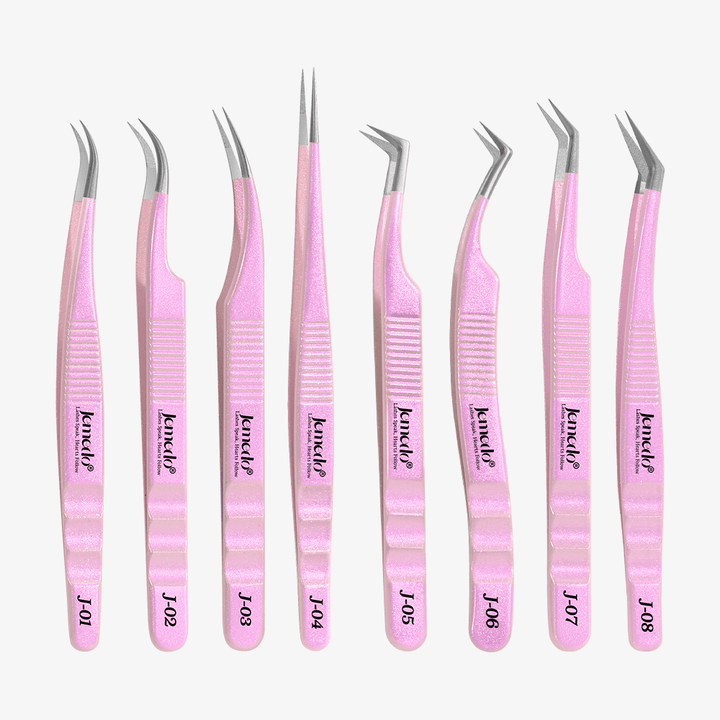 JEMEDO Professional Lash Tweezers | Single or 8-Piece Set - jemedo.com