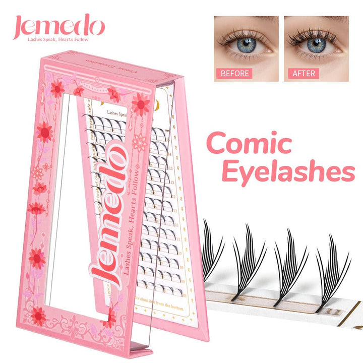JEMEDO Pteris Light Clusters Anime Lashes| 0.07mm - jemedo.com