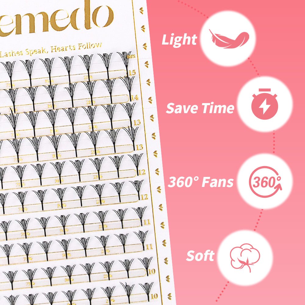 JEMEDO Pteris Light Clusters Anime Lashes| 0.07mm - jemedo.com