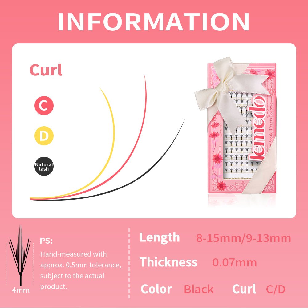 JEMEDO Pteris Light Clusters Anime Lashes| 0.07mm - jemedo.com