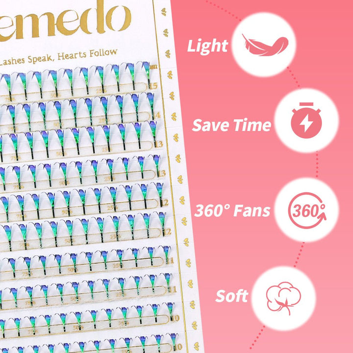 JEMEDO Shiny Colored Anime Pteris Clusters | 0.07mm - jemedo.com