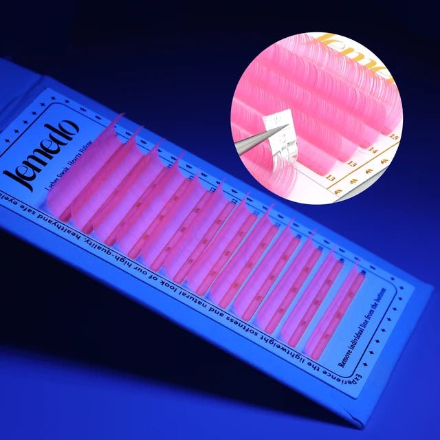 JEMEDO UV Colored Individual Lashes | 0.07mm, C/D Curl - jemedo.com