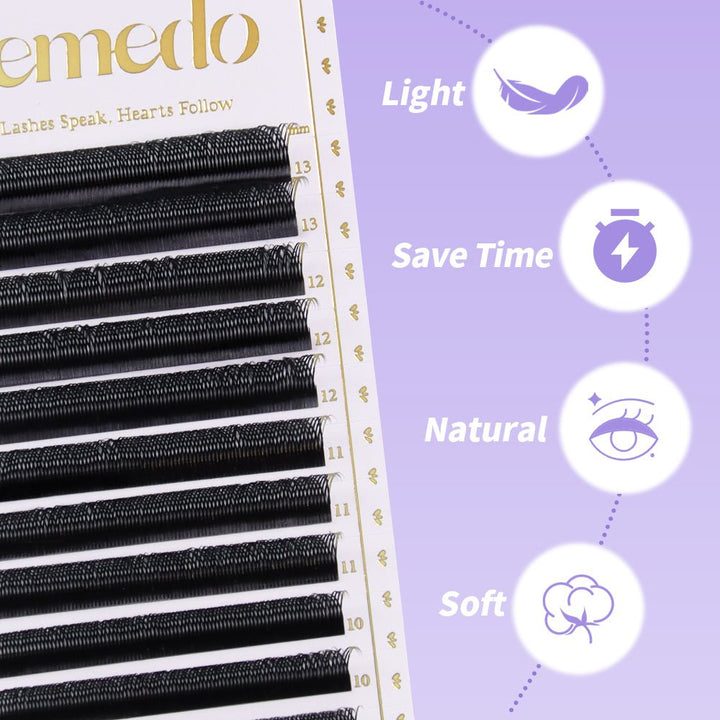 JEMEDO YY-Shape Premade Volume Fans | C/D/M Curl - jemedo.com