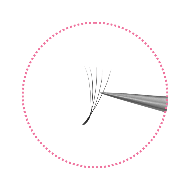 Narrow 3/4/5D W-Shaped Lashes | 0.07mm C/D/M Curl - jemedo.com