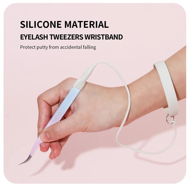 Silicone Wristband for Tweezers | Anti‑Drop Lash Tool Holder - jemedo.com